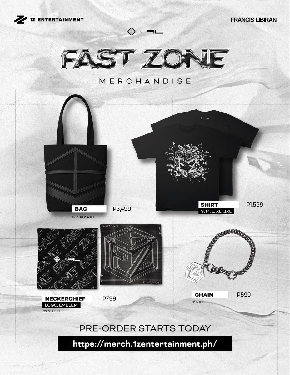 SB19Official's tweet image. FAST ZONE
10. 26. 2025. | 7PM
Araneta Coliseum
Limited Fast Zone merch are available for pre-order starting today, October 21 to October 26.
Claim your orders at the venue on concert day, October 26.
Order now via:
🔗 merch.1zentertainment.ph
For more details, visit:
❓…
