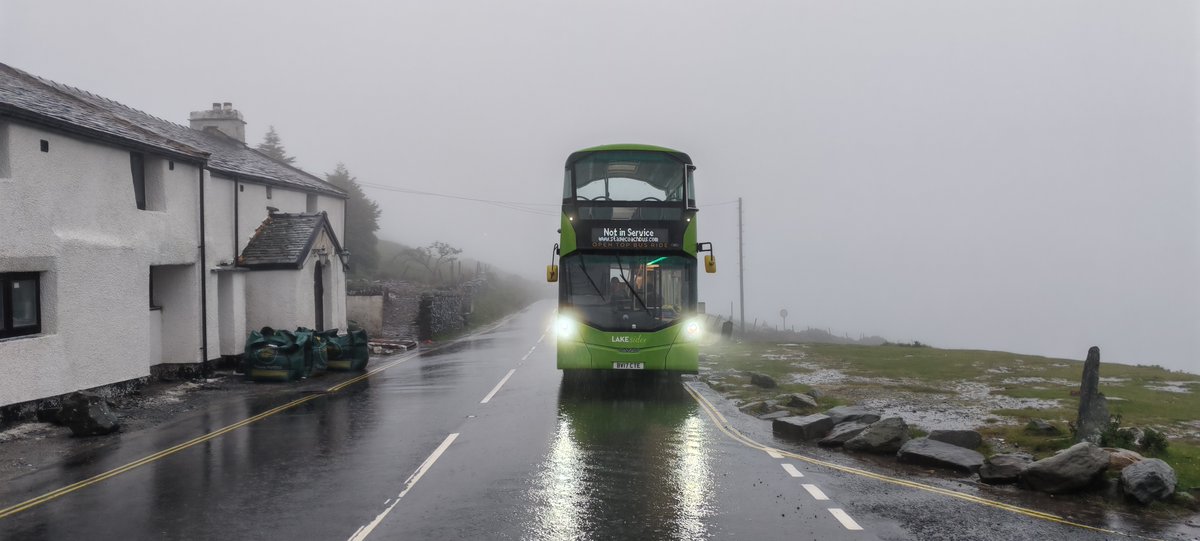 Good morning from a wet Kendal depot. Issues with our 530 service today, we cannot serve Allithwaite Lane Ends or Kents Bank due to road works closures. Please get in touch with any questions. #kendal #lakesconnection