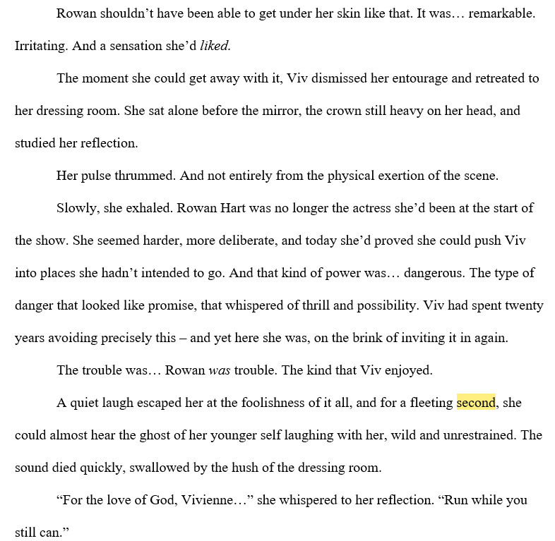 TitaniaTempest's tweet image. #WIPSnips 
Prompt word: #second 

#AThousandReasons
#RowanAndViv