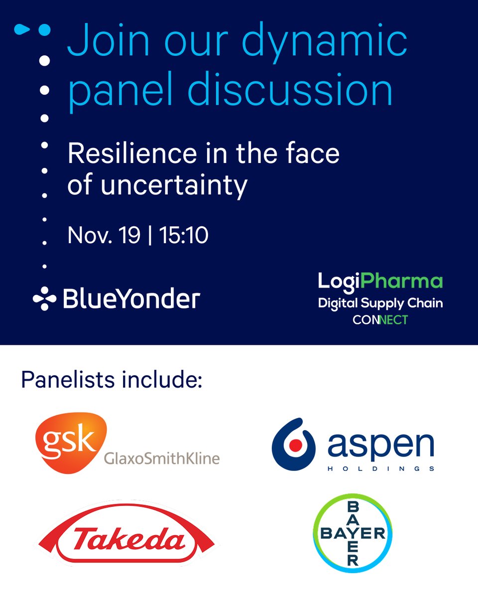 GWernerSCM's tweet image. 🎉 Join Us at LogiPharma Connect in Montreux! 📍
Are you ready for strategic, predictive, and precise insights?
👉 Learn more and join the conversation: okt.to/InU9br
#DigitalSupplyChainConnect #LogiPharma