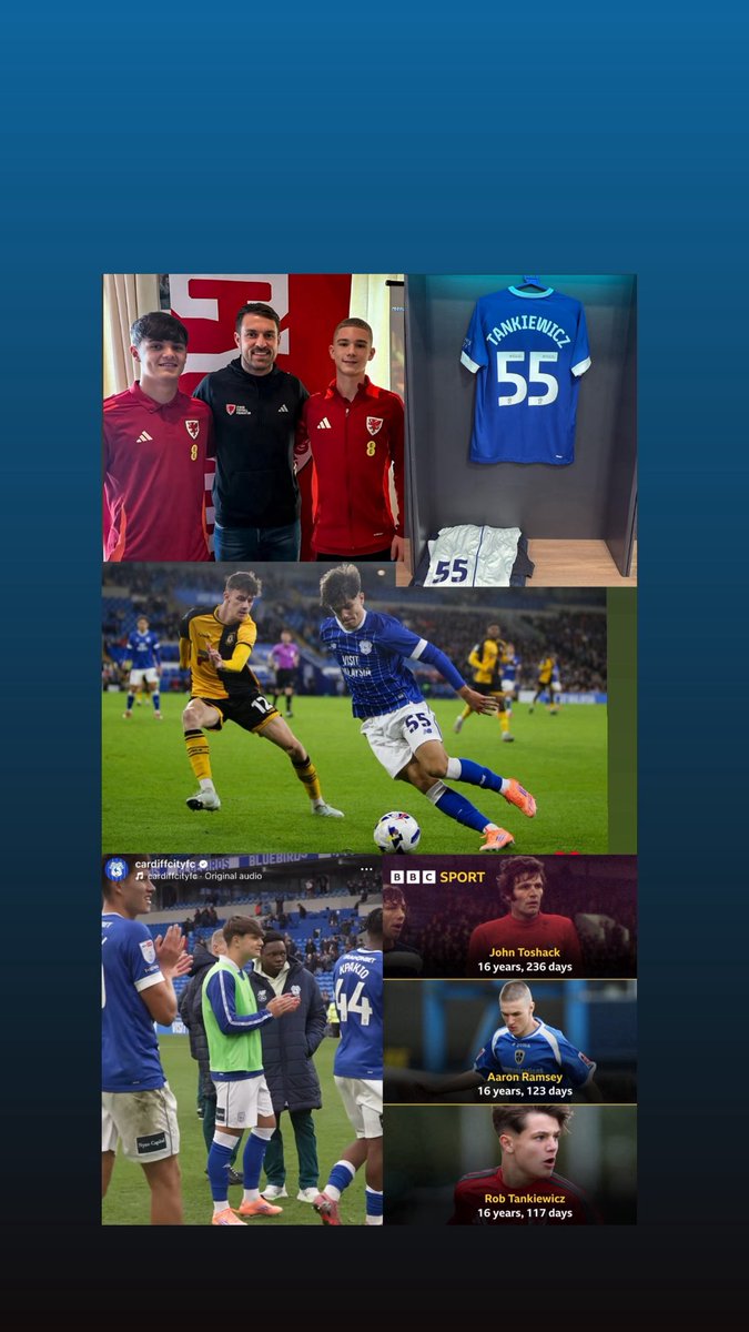 CCFCRelated's tweet photo. Enhance Day 1 Baller Robert Tankiewicz Cardiff City youngest ever player at 16 years 117 days old. 

Been working with Hishi Lama from very early and only the beginning✅ https://t.co/QVKX6drkQ8