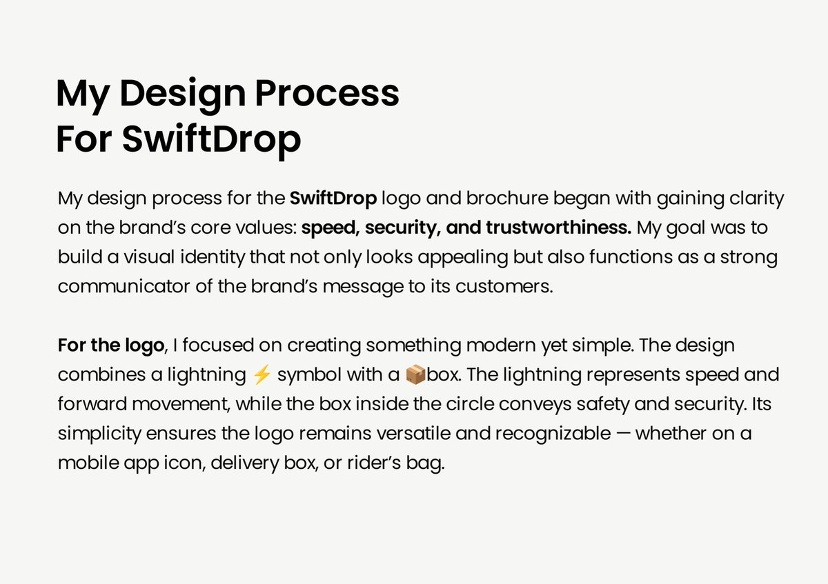 silkprincess20's tweet image. Every design choice was intentional to make SwiftDrop’s identity recognizable, trustworthy, and memorable. 

Because let’s be real, strategic design isn’t just about making things look pretty. It’s about helping brands build trust, and be seen in a crowded market. 
#mfdcommunity