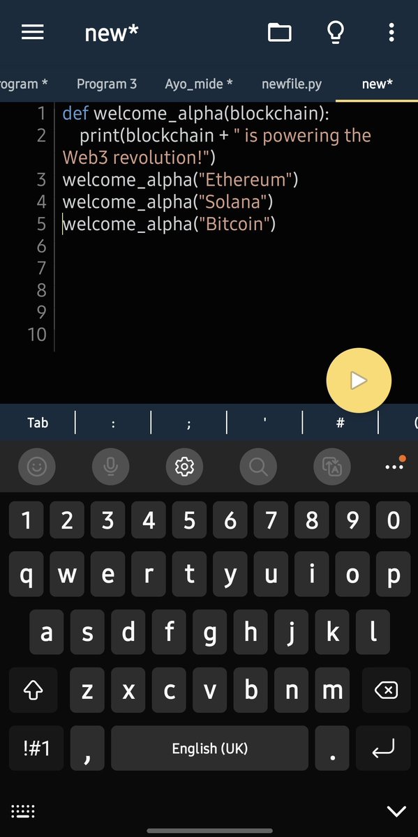 Jaylz_01's tweet photo. Instead of repeating the same code over and over, I wrote a simple function to handle it.

Clean. Reusable. Efficient.
Just how we like it ⚙️

Functions make your code smarter.

Each line builds a better dev version of me.
#Web3Community #Developers #CryptoDevs #Blockchain https://t.co/SI0kGGZ4nc