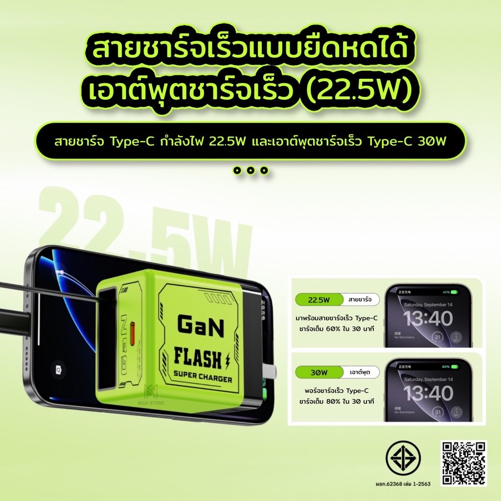 kaelyntem's tweet photo. ￼GEN FLASH หัวชาร์จแบบมีสายในตัวPD 35W พอตชาร์จType-C จ่ายไฟแบบเอาต์พุตคู่ รับประกันสินค้า1ปี (แถมสายเคเบิล4in1) #หัวชาร์จ #สายชาร์จ #TypeC #GenFlash #35w #ไอเทม #ของมันต้องมี 
https://t.co/atif5yMQLP https://t.co/oIC3UvYWgO