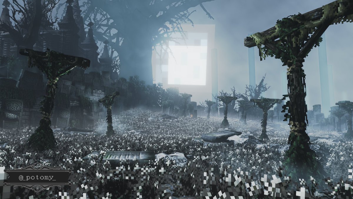 _potomy_'s tweet image. Pixel Flower Field