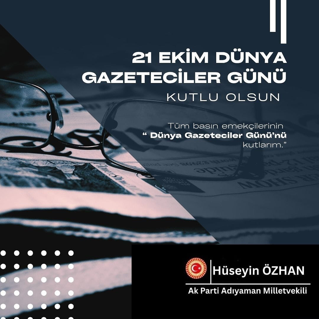 Meslek ilkeleri doğrultusunda görev yapan, kamu yararını gözeten tüm gazetecilerimizin 21 Ekim Dünya Gazeteciler Günü kutlu olsun. Ebediyete intikal eden basın emekçilerimizi rahmetle anıyor, tüm basın camiamıza başarılar diliyorum.