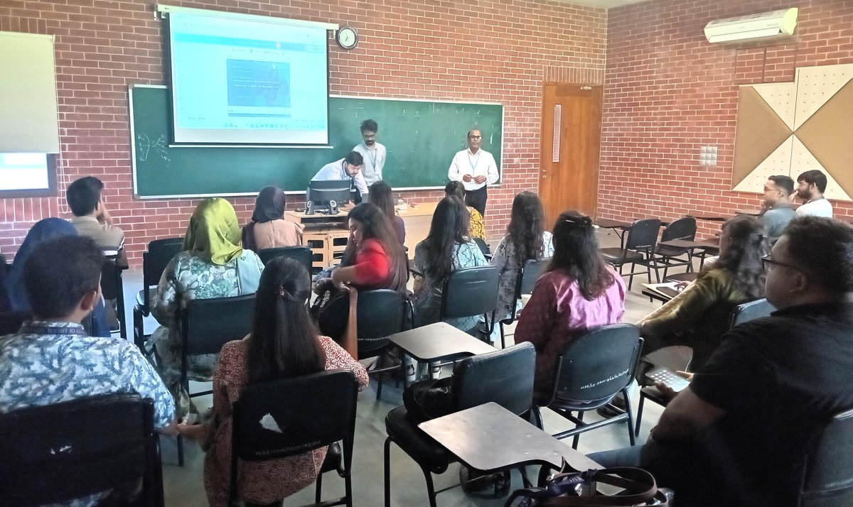 LibraryULAB's tweet image. ULAB Library organized a Library Session for the students of Research Methodology course (ENG 4101) on 20 October 2025 in the classroom onTurnitin: similarity and plagiarism checker, reference management, data searches.