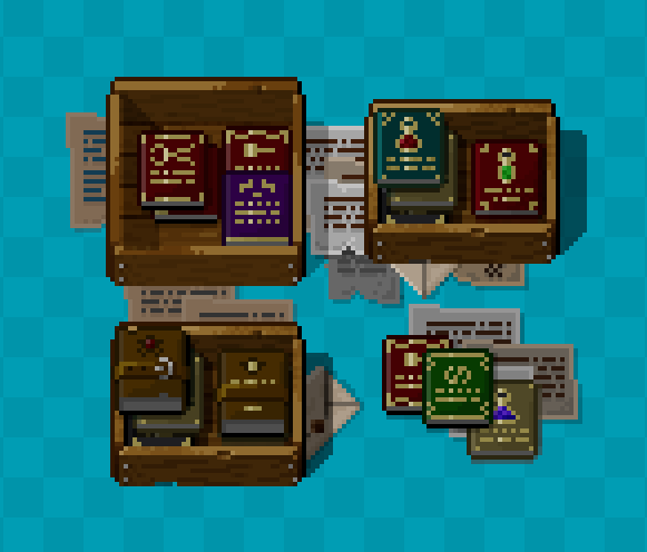 Booooooomstick's tweet image. Good morning everyone!! 💪
Boxes with books: 📚
#Pixelart