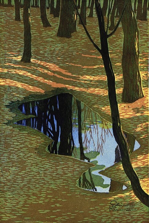 ArtGuideAlex's tweet image. Into the Woods 1955 #ShiroKasamatsu