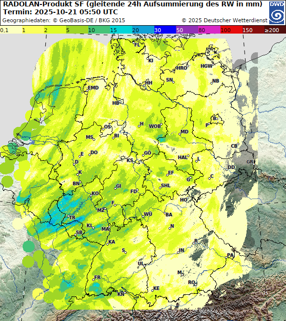 WetterKontor's tweet photo. Im Saarland, in Rheinland-Pfalz und im Schwarzwald gebietsweise mehr als 15 Liter Regen pro m² in den letzten 24 Stunden: https://t.co/mU3Nl9P2RN https://t.co/bHTU7LNbXs

#wetter #météo #weather #Starkregen #Tief #Irawan #Saarland #Rheinland-Pfalz #Schwarzwald https://t.co/bU49ULF7wF