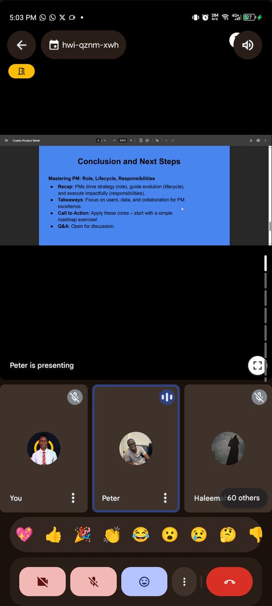 kingycode's tweet image. Yesterday marked the first class of the Free Product School with @creaitzhub
And trust me, it was absolutely worth it!
We explored the fundamentals of product management and product marketing.
This is growth season for real!🔥