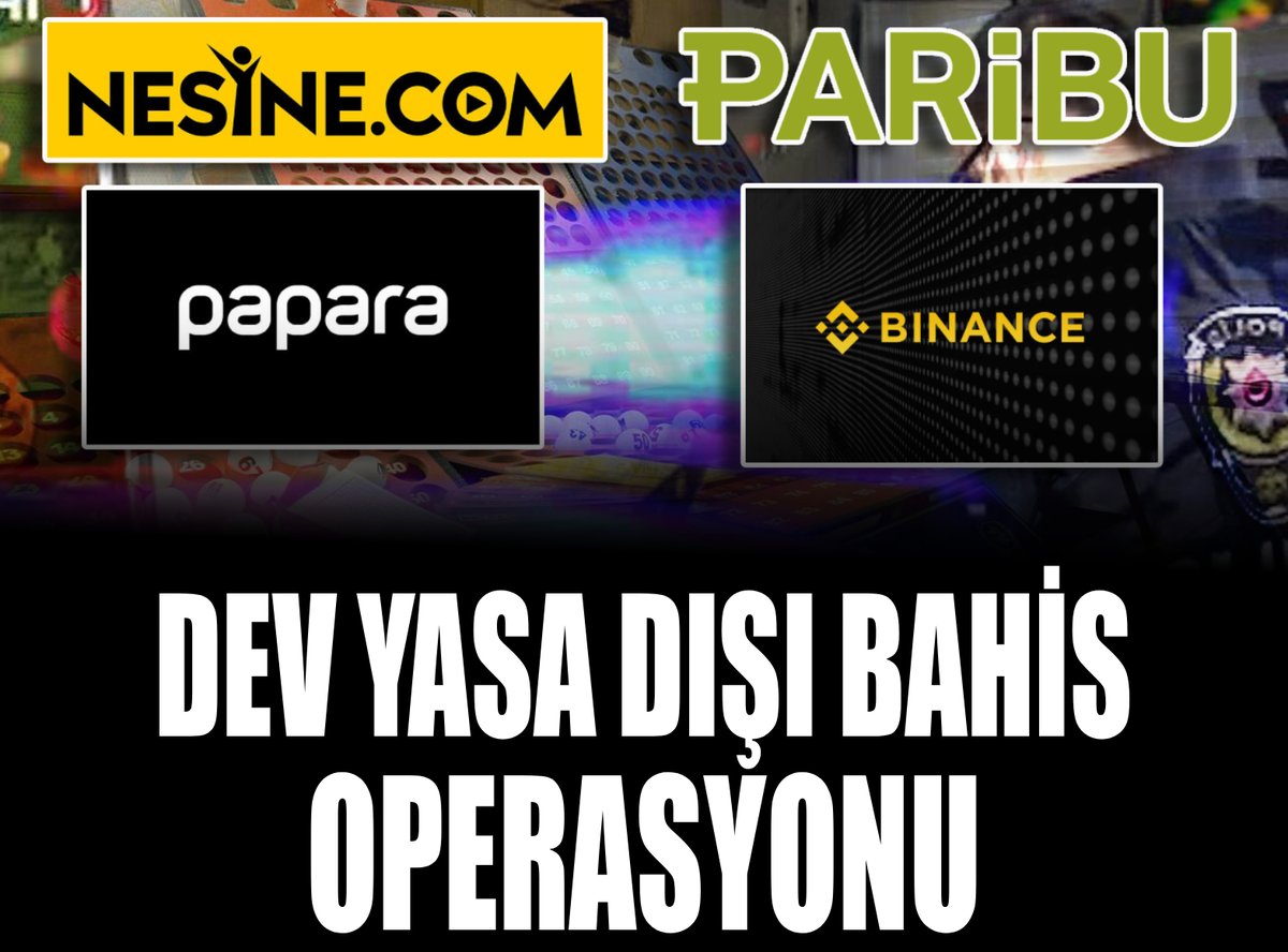 AydinlikGazete's tweet photo. 💢 Paribu, Papara, Nesine ve Binance Turkey’e yasa dışı bahis operasyonu

🔗 https://t.co/Uba1mU7O9S https://t.co/EHdRvtKWAz