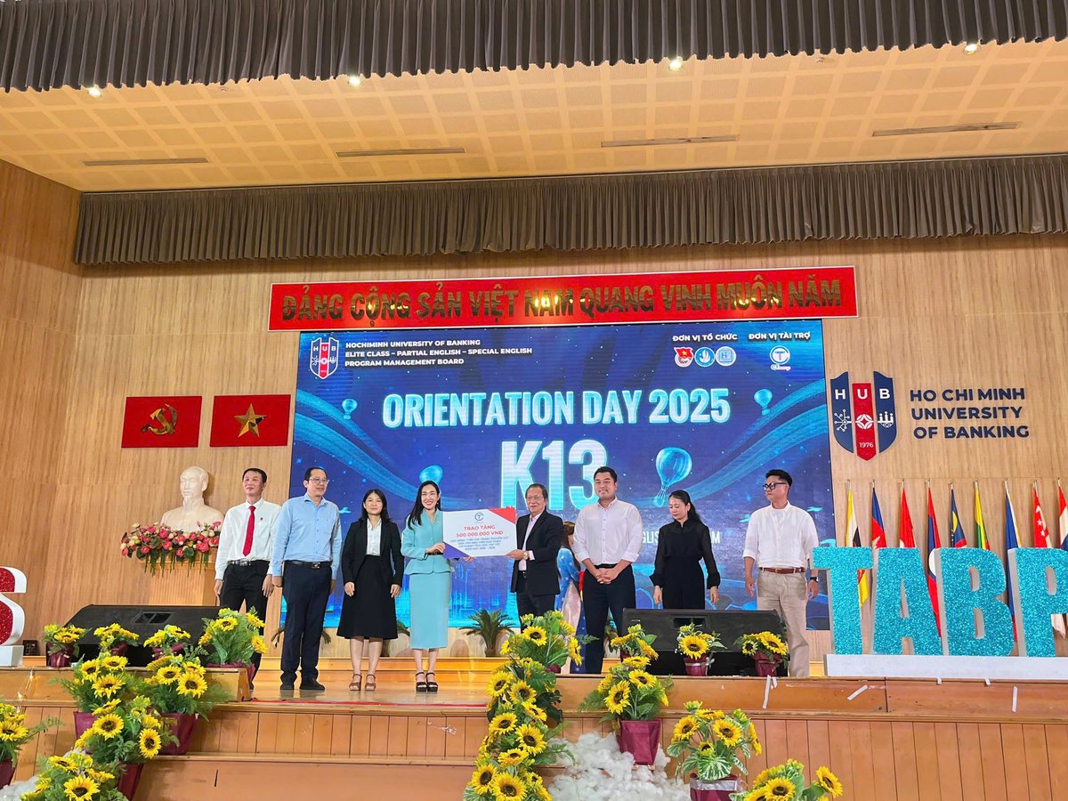 CTModulex1's tweet image. 🎓 CT GROUP AWARDS “NURTURING FUTURE SCHOLARS 4.0” SCHOLARSHIP WORTH 500 MILLION VND TO STUDENTS OF HO CHI MINH CITY UNIVERSITY OF BANKING
#CTGroup #HUB #Hocbong #Tiepsuctrangnguyen