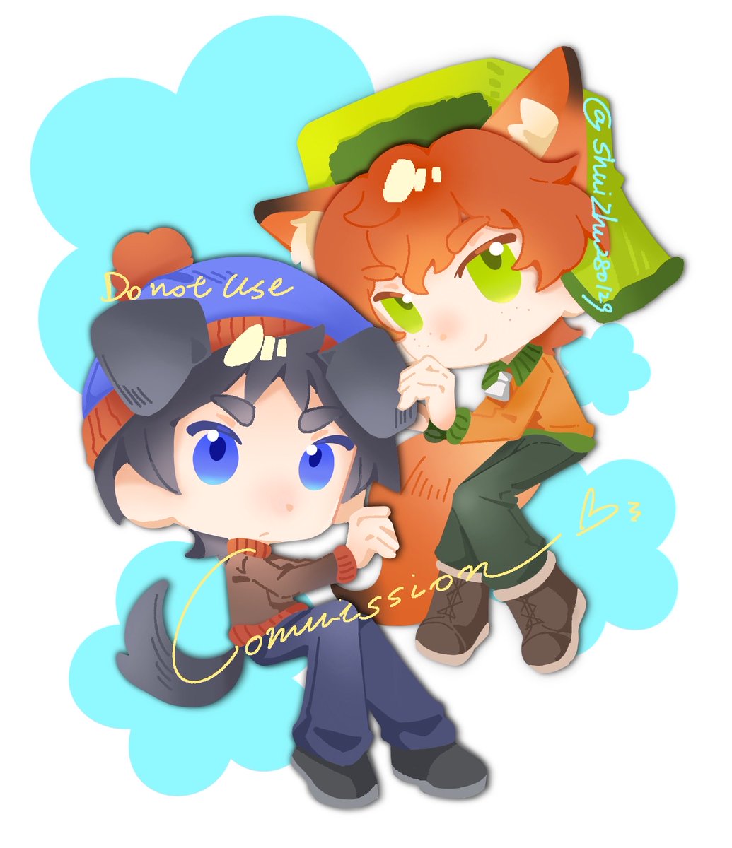 ShuiZhu280129's tweet image. 🐶🦊
Please do not use 🥹 #spstyle #southparkfanart