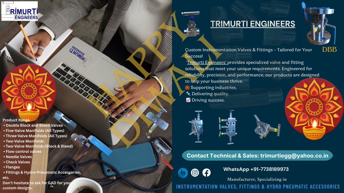trimurtiengine's tweet photo. May the festival not just light your home but also ignite your courage to chase bigger goals.
Contact. trimurtiegg@yahoo.co.in https://t.co/HqBwAvy1Ap