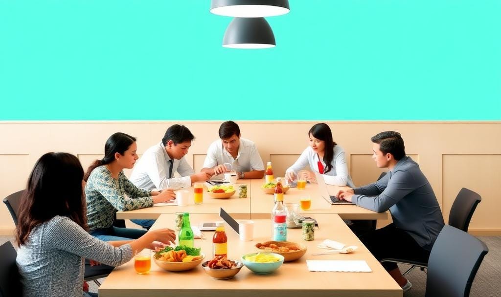 UKNewsTweets687's tweet image. Is your lunch habit ruining team bonds? Discover the power of communal lunches for success! 🍽️ #EmployeeEngagement #TeamCollaboration  bhiveeap.substack.com/p/is-your-lunc…