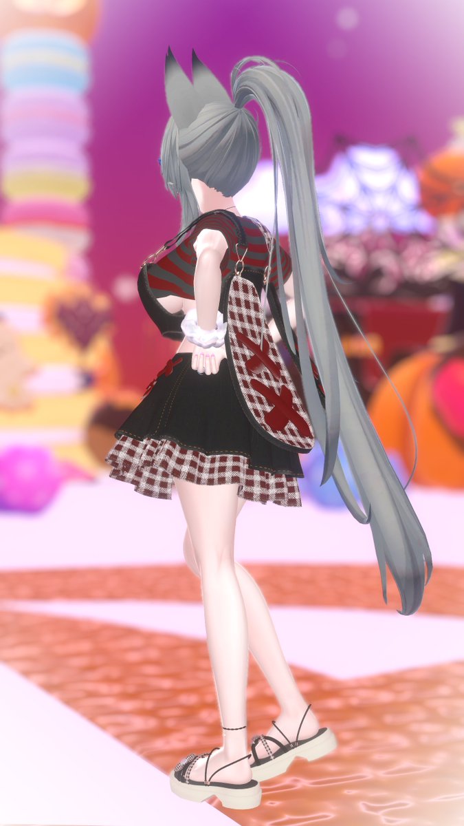 Lamyi_VRC's tweet photo. これはAkiSpringがまもなく発売する新作です。可愛らしくお茶目なスタイルで、どんな場面にも合う服。乞うご期待❗️

#AkiSpring https://t.co/3kBdeqrvKG