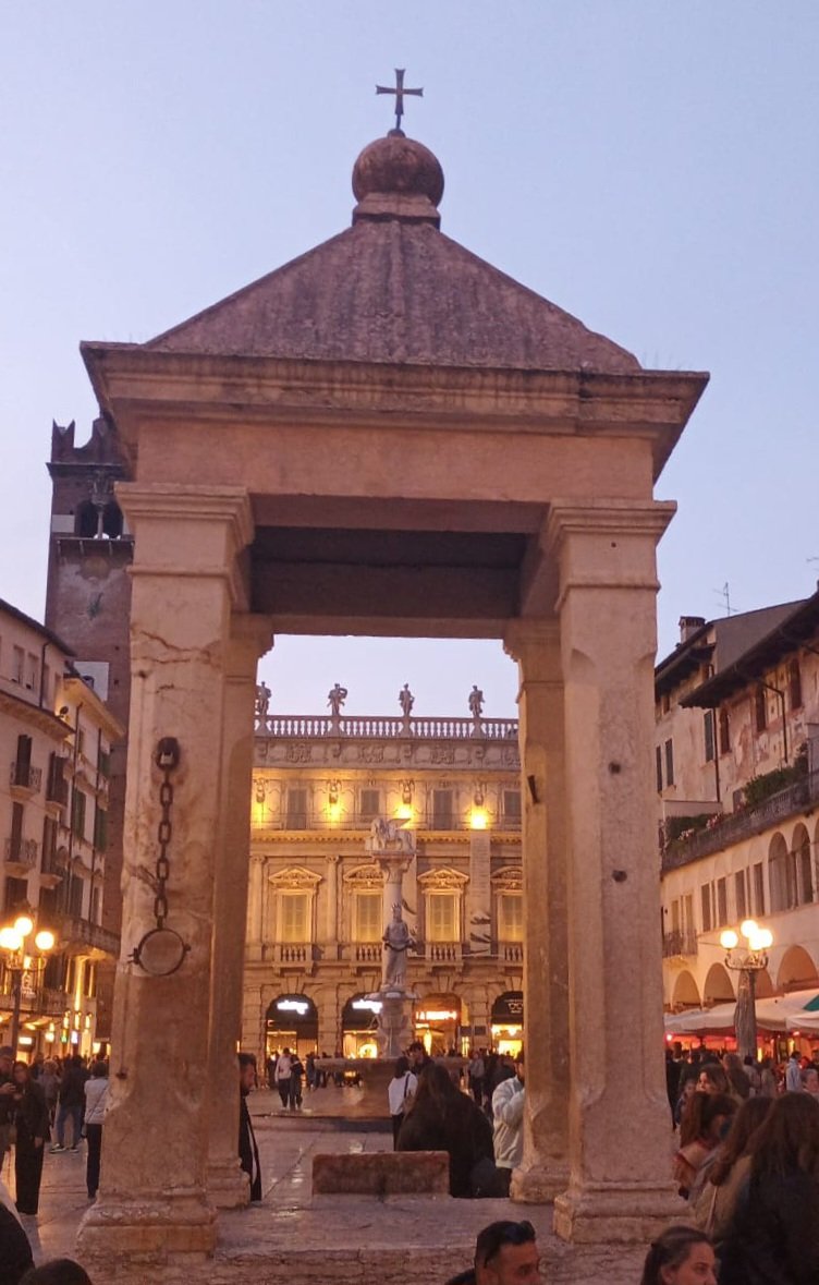 Vous prendrez bien encore un peu de beauté avec votre café ?

La piazza delle Erbe en soirée
#Verona