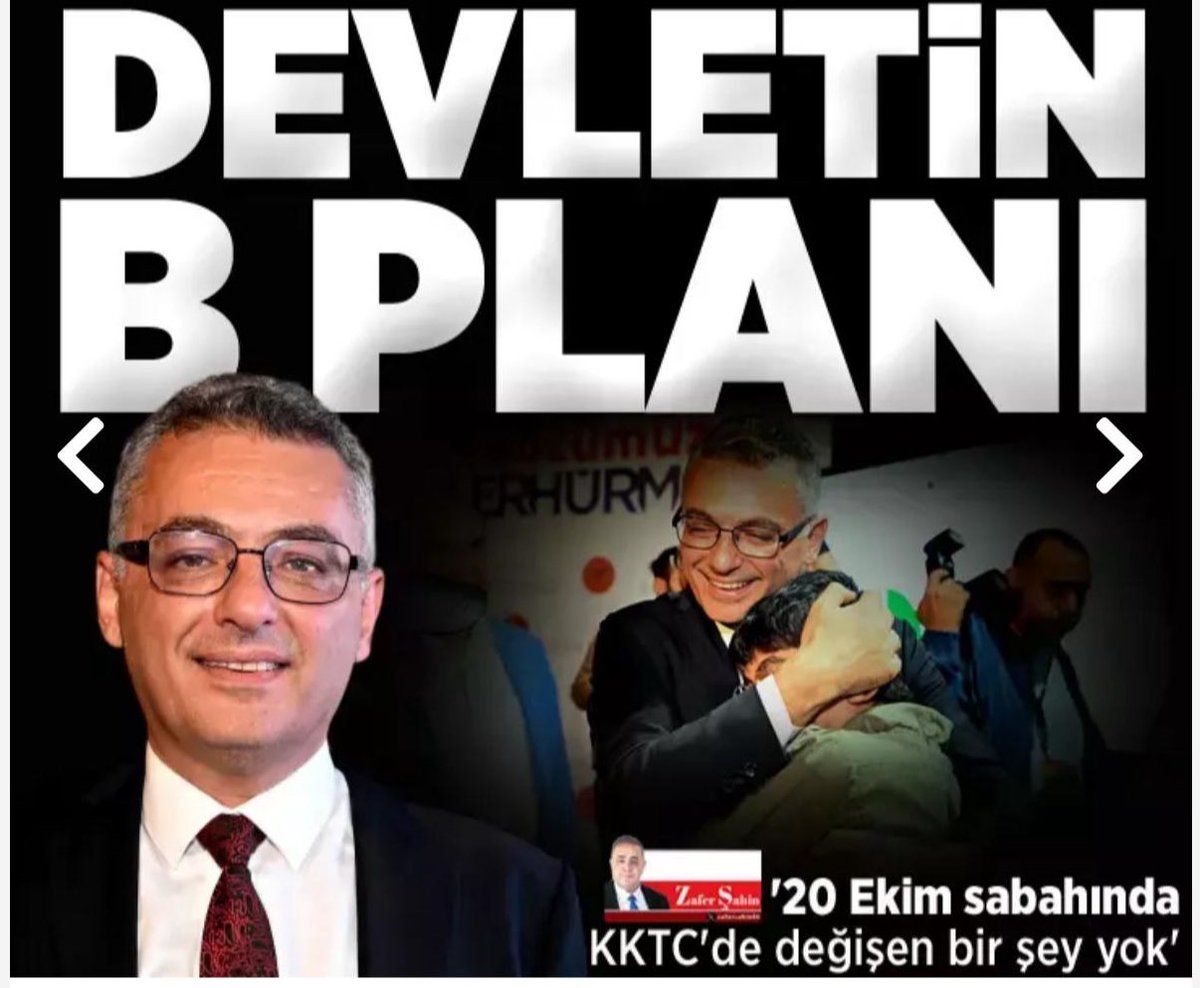 ▪️Devletin B planı 

▪️KKTC'deki Cumhurbaşkanlığı seçimini "Adada iki devlet isteyenler kaybetti, federasyon isteyenler kazandı" dar parantezine hapsetmeye çalışanları dikkate almayın. 

▪️Onlar Türkiye için Kıbrıs'ın tam olarak ne ifade ettiğinden habersiz, tarih ve coğrafya