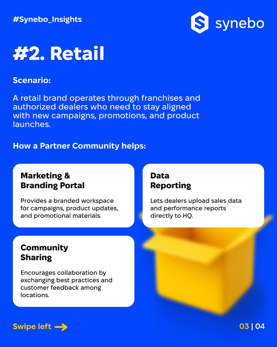 synebo's tweet image. See how #Salesforce #PartnerCommunity adds value across industries!

Secure, branded spaces let partners access resources, track deals, collaborate, &amp;amp; stay aligned with your goals.

📞Discuss how it works for your business – book a free call: calendly.com/marina-arkhire…

#Synebo