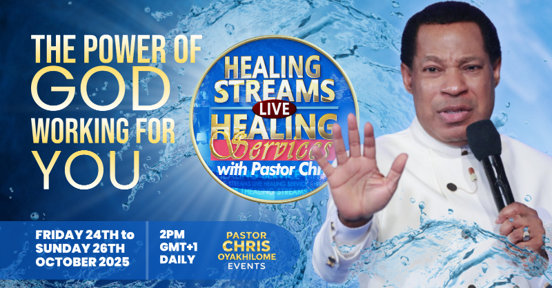 LoveWorldEvents's tweet photo. When Pastor Chris says ‘You can be healed right where you are’ — believe it! 🙏 
Join us this weekend for Healing Streams Live and experience God’s power.