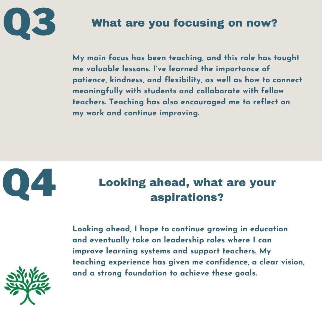 Meet Idil! One of #BarwaaqoUniversity's proud graduates now shaping young minds at #KaabeSchools. With 90% of Kaabe teachers being Barwaaqo alum, her story shows how Abaarso Network is building a self-sustaining education system led by its own graduates.