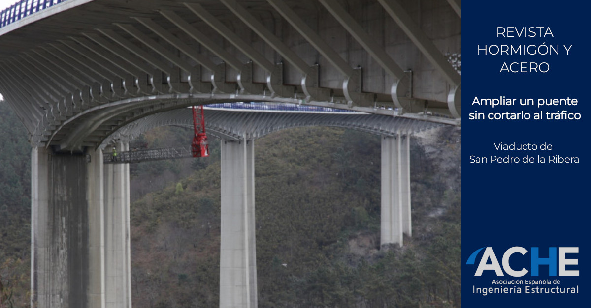 🔧 Ampliar un puente sin cortar el tráfico: así se logró en Asturias con el viaducto de San Pedro de la Ribera.
📖 Léelo gratis en @Hormigon_y_Acero 
👉 bit.ly/3Q1Pu7A
#ACHE #HormigonyAcero 
#IngenieriaEstructural