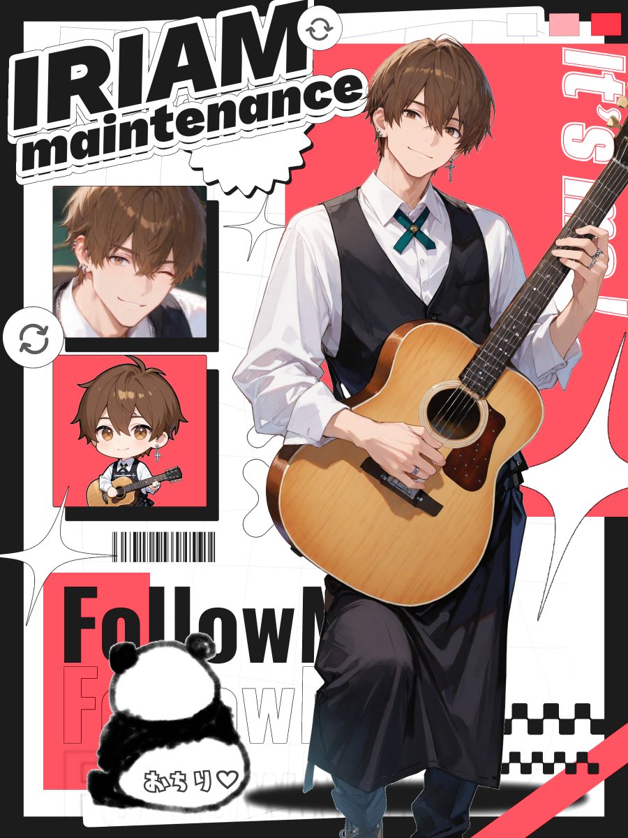 間に合えっ
#IRIAMメンテ中のフォロー祭り   

個人勢、弾き語り🎸たタと申します  

カフェでまったりと過ごすような そんな配信をしています  

たまに羽目外しますが、ご愛敬ということで...  

一緒にゆっくり過ごすお友達募集  

#IRIAM繋がり隊 
#いいねで気になった人お迎え 
#拡散希望