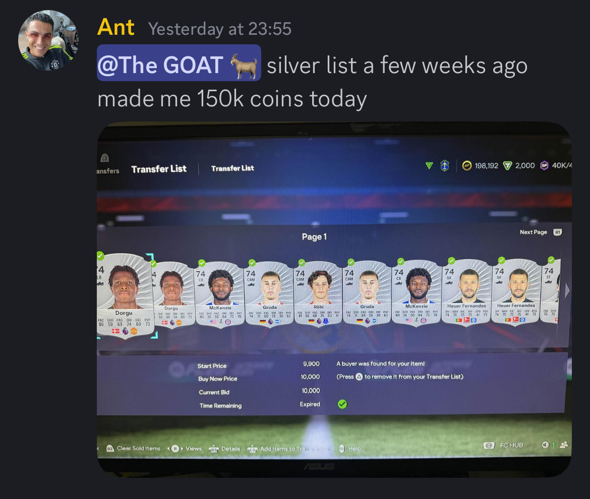 Making coins this year is so hard due to poor rewards &amp; we have some insane content coming soon!! 

• Jordi Alba &amp; Busquets EOAE 🇪🇸
• Pogba SBC 🇫🇷
• 87 Max Icon pack ⚪️
• Scream promo 🎃

My discord is the way to go if you want to afford all of this ✅

Pinned Tweet 📌
