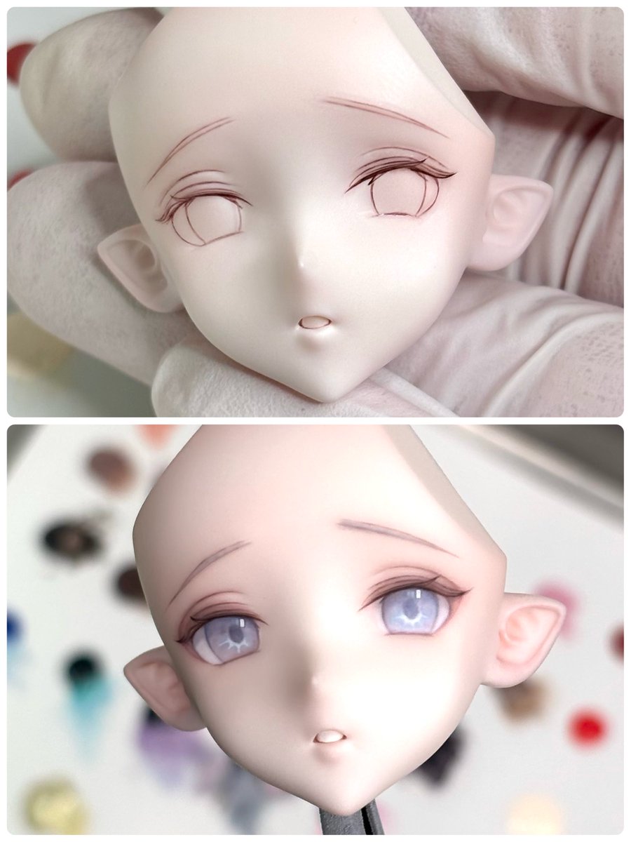 before
↓
after

輪郭線はほぼ変わってないけど色が入るだけでこんなに違うのです😊