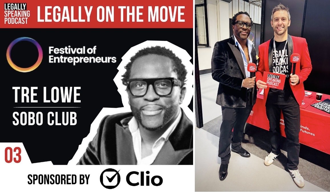 If you grew up in the 2000s, you know this tune 🎵 Body Groove – Architechs.

Just sat down with the man behind it, <a href="/trelowe/">Tre Lowe</a>, serial entrepreneur, BBC Apprentice finalist &amp; creative powerhouse.

🎥 Full <a href="/LegalSpeakPod/">Legally Speaking Podcast ™️</a> sponsored by <a href="/goclio/">Clio</a> episode here 👉 spotify.link/sg1SBgLNDXb