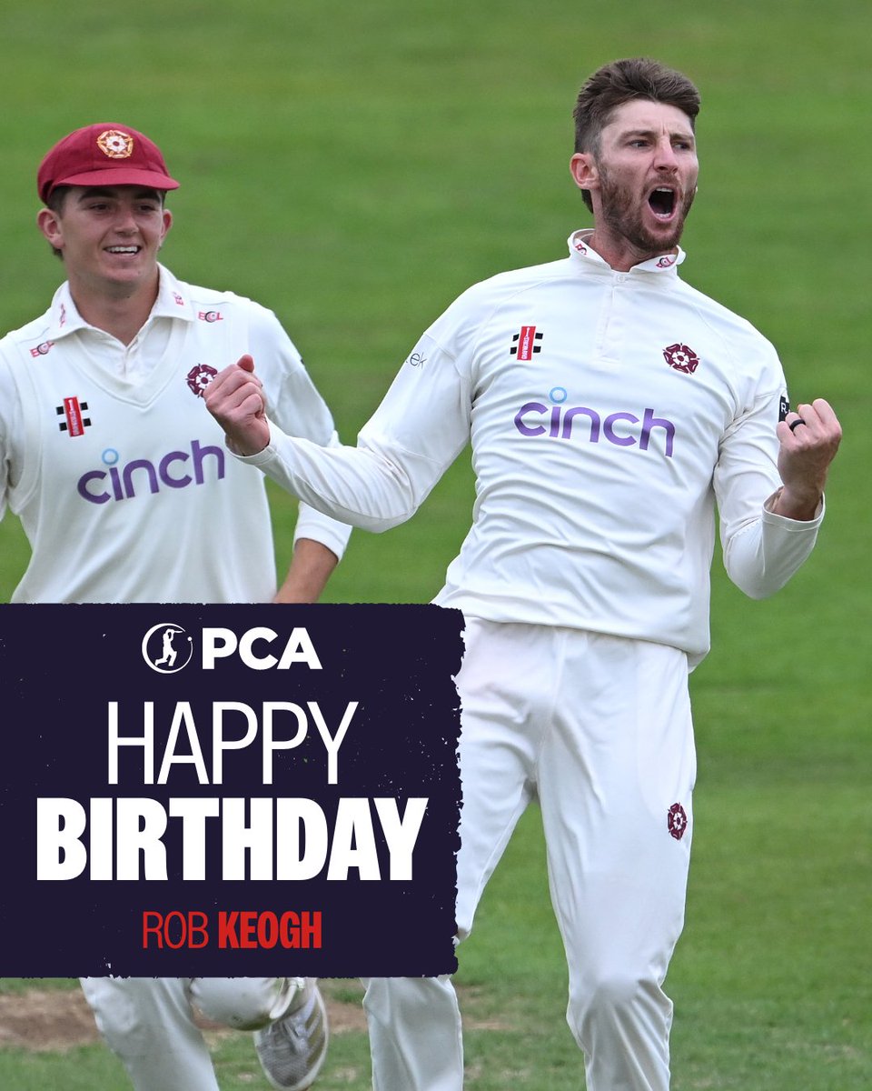 Join us in wishing Happy Birthday to <a href="/NorthantsCCC/">Northamptonshire CCC</a> PCA Rep <a href="/RobKeogh91/">Rob Keogh</a> 🎂