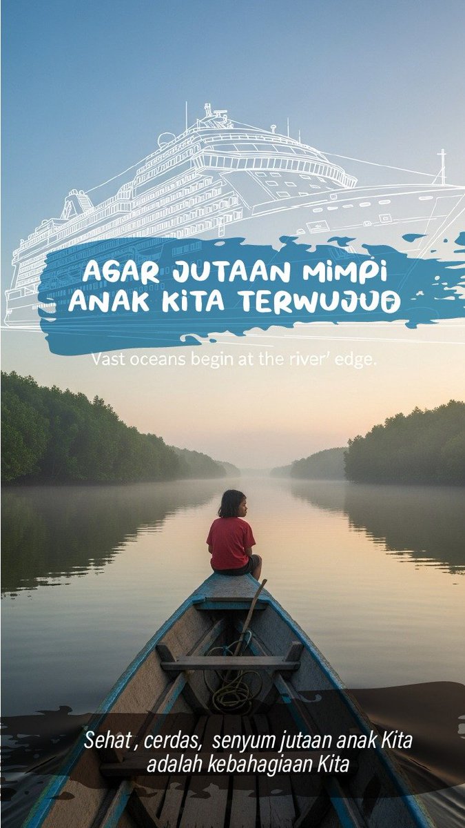 Visi mengesankan, membangun Indonesia yang makmur dan berkeadilan dimulai dari memastikan tidak ada satu pun anak yang terlupakan. Semua harus berjalan beriringan.

Wujudkan Jutaan Mimpi