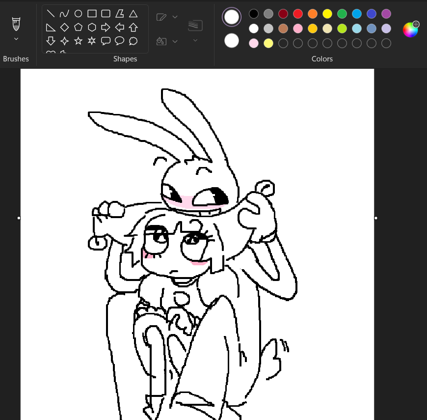 funnybunny on company time, drawing with a trackpad hurts 