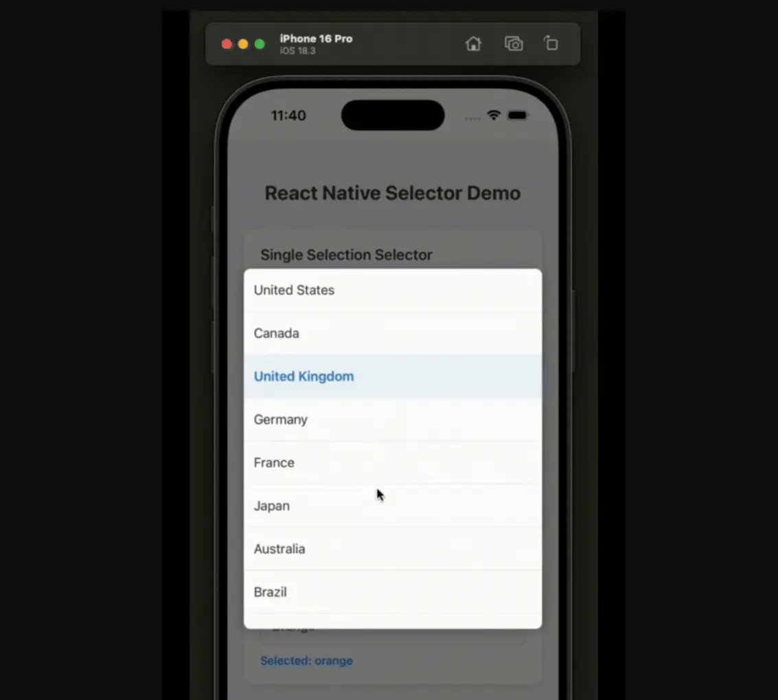 jqueryscript's tweet image. React Native Selector: A flexible dropdown component for React Native and Expo.
reactscript.com/customizable-s…
🔍 Searchable option lists.
🎨 Fully customizable styling.
📱 Cross platform consistency.
🎯 Multiple selection support.
TypeScript ready with Expo compatibility.