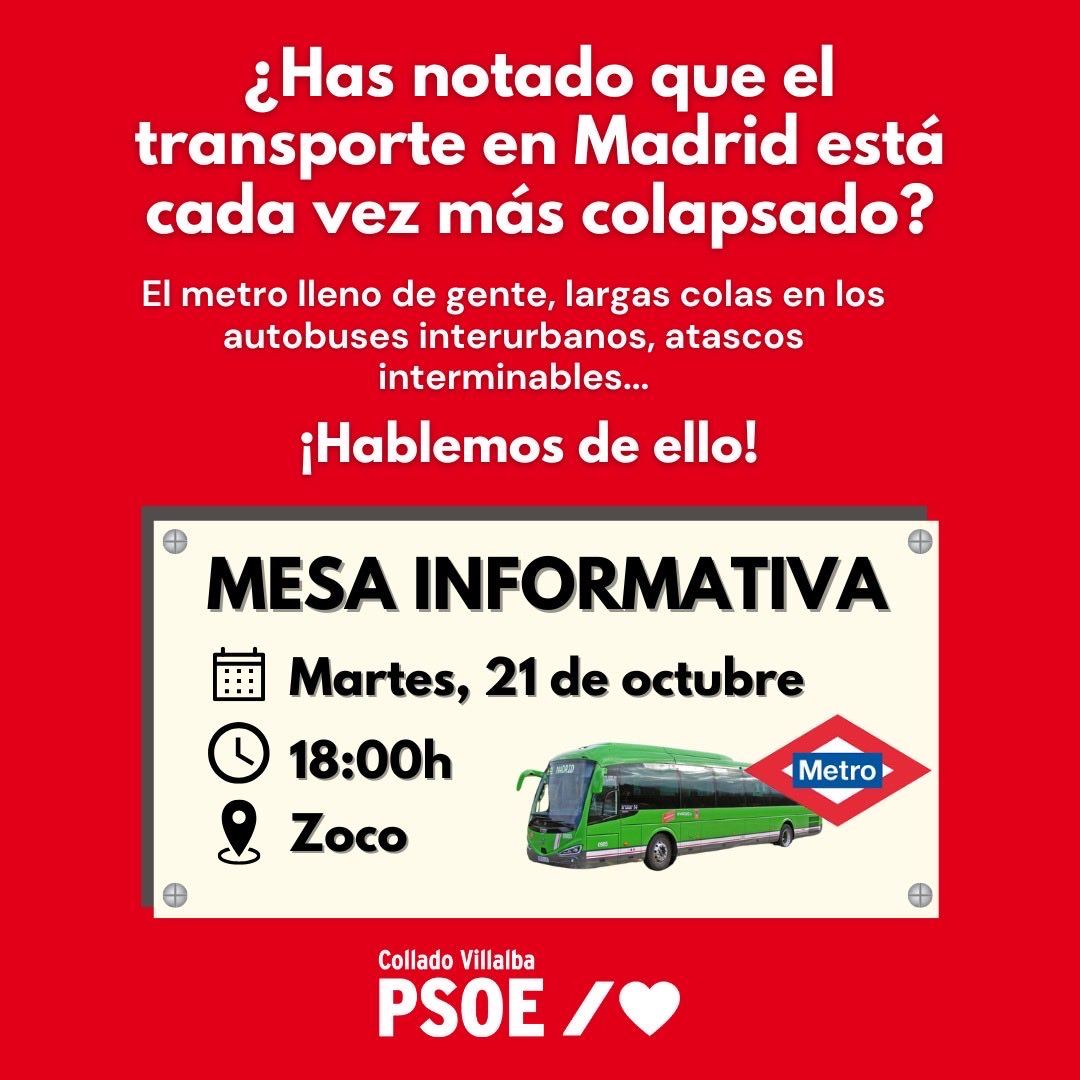 👉🏻 Nos vemos a las 18:00h en el Zoco para nuestra mesa informativa 

🌹 ¡Te esperamos!