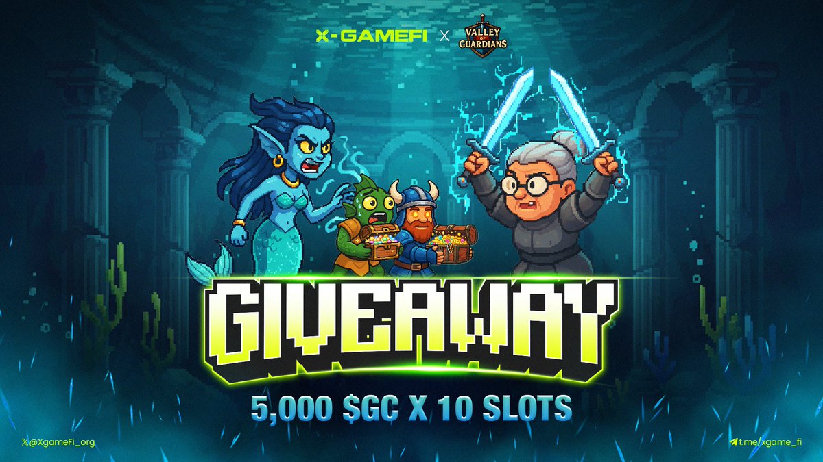🎁 GA: 5K token $GC x 10 Spot (trị giá 250$) từ Valley of Guardians 🛡

$VOG thể loại P2E kết hợp yếu tố gacha + chiến thuật, sưu tầm PvE &amp; PvP trên nền kinh tế phi tập trung do người chơi làm chủ.

🪂 Các bước tham gia 👇

1️⃣Follow <a href="/PlayVoG/">Valley of Guardians</a> <a href="/XGameFi_org/">XGameFi</a>

2️⃣Like,
