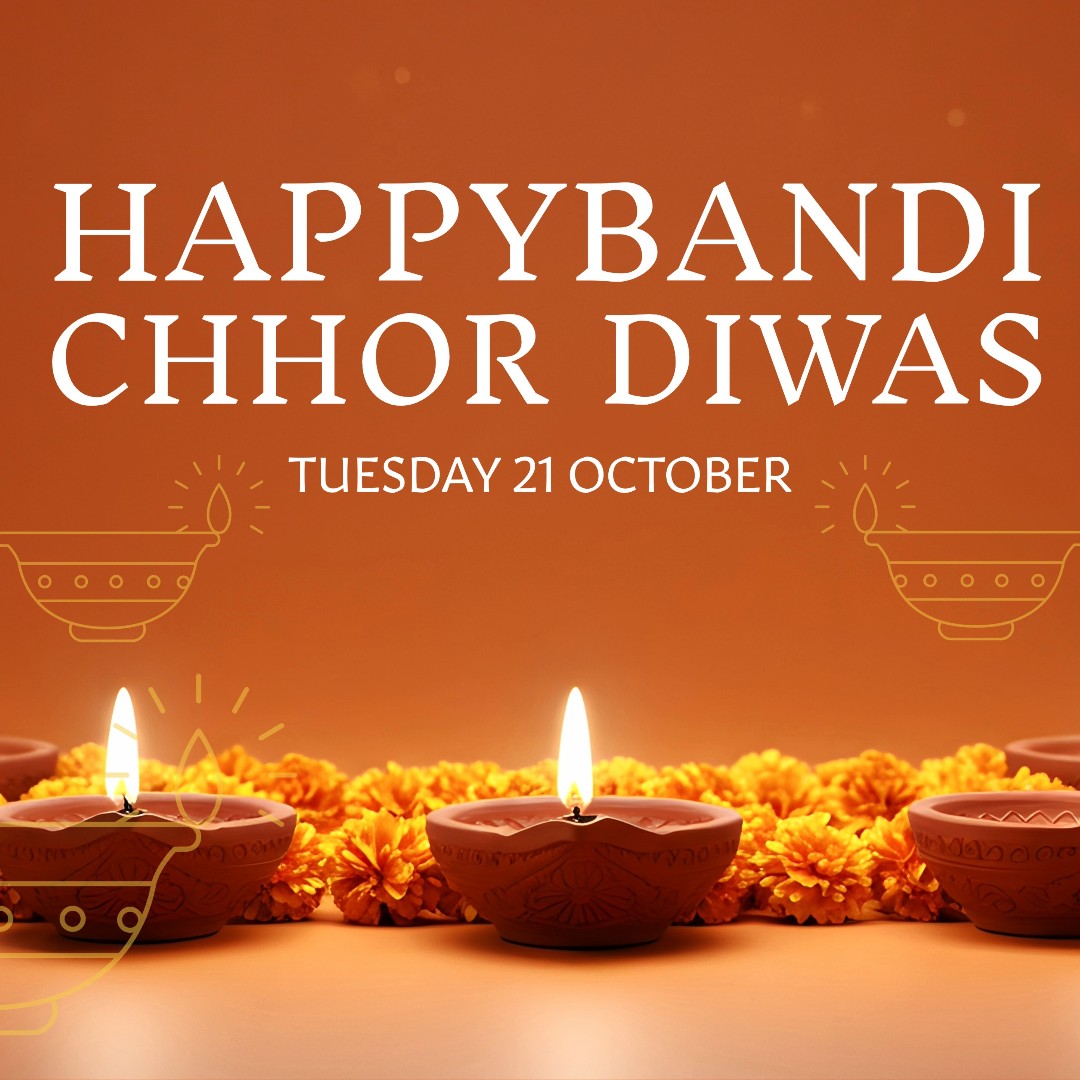 🪔 Happy #BandiChhorDiwas to all who are celebrating today!
A day to remember freedom, courage, and compassion.
Let’s light up our homes and hearts today. 

#LightOverDarkness #SikhHistory