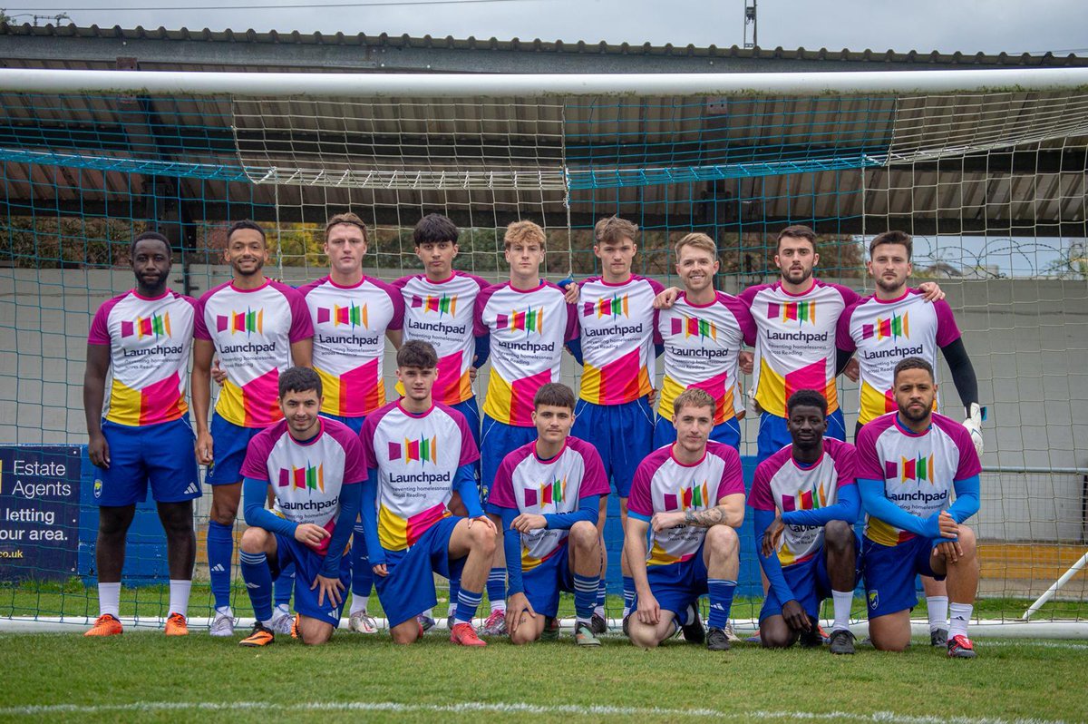💙 A huge thank you to <a href="/Launchpad_RDG/">Launchpad Reading</a>, our official club charity, for the new warm-up tops for our #City1sts! 

The lads wore them for the first time this past Saturday , and what a debut! ⚡ A historic 4-0 win to progress to the Second Round Proper of the <a href="/Isuzuuk/">Isuzu UK</a> #FAVase 🏆