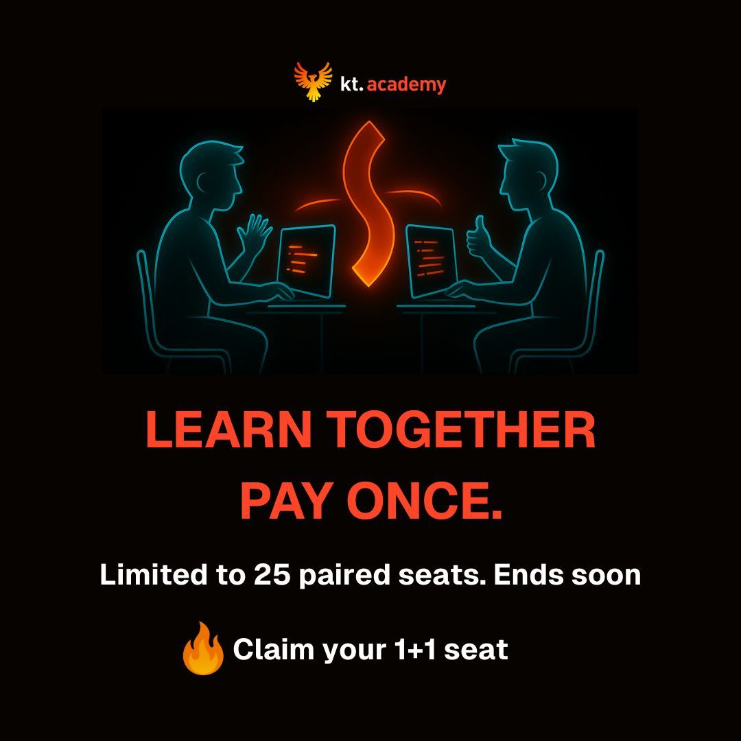 marcinmoskala's tweet image. Some things are better done together — pair programming, code reviews, and learning something complex like Kotlin Coroutines.
That’s why I created something special: buy one seat in Coroutines Mastery and get the second one free.
Coroutines are all about collaboration — multiple…