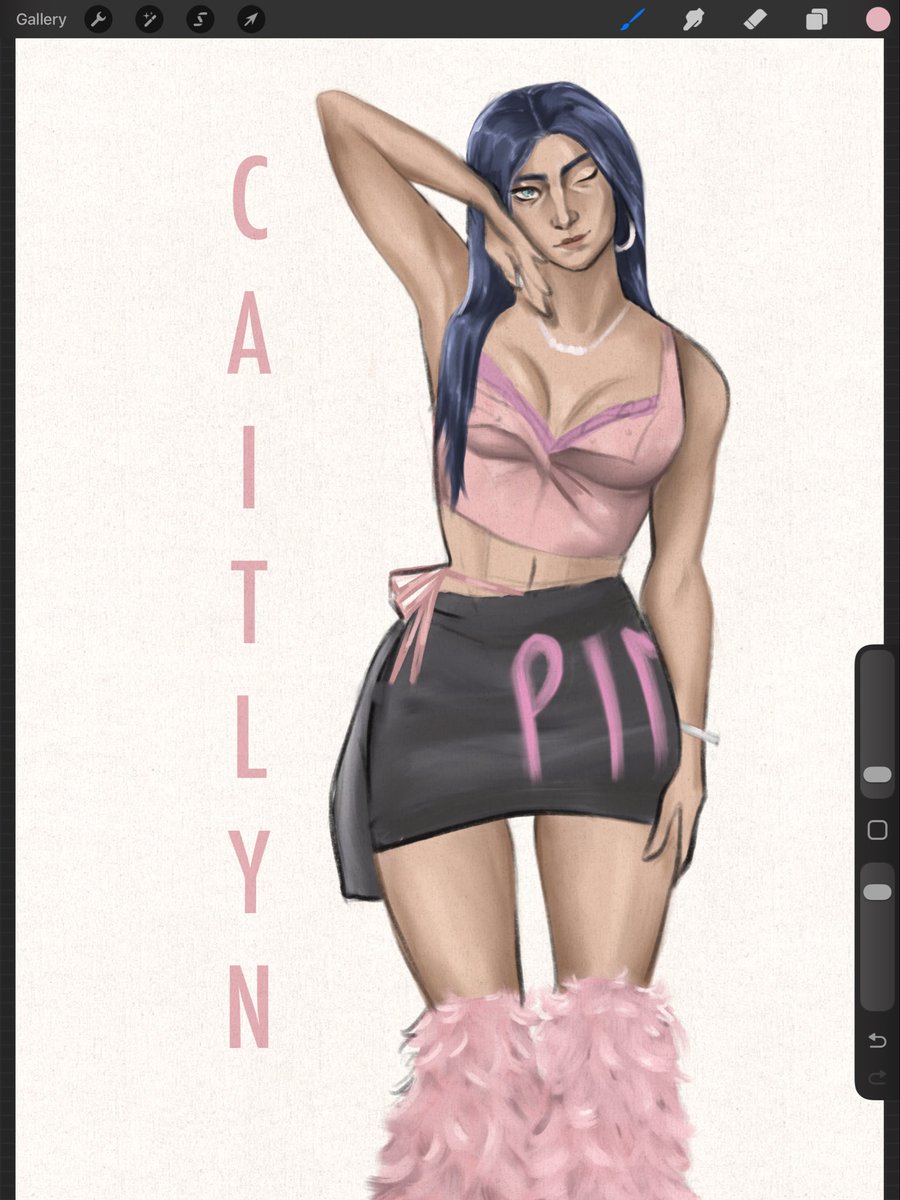 ok my brain can’t focus so please enjoy this MOSTLY finished drawing of caitlyn (in tzuyu’s vs outfit) in her K-pop idol era 

from a sp suggestion that coincided with #FamousCaitlynWeek really well (so let’s just say this was for day 4: magazine 💕✨)