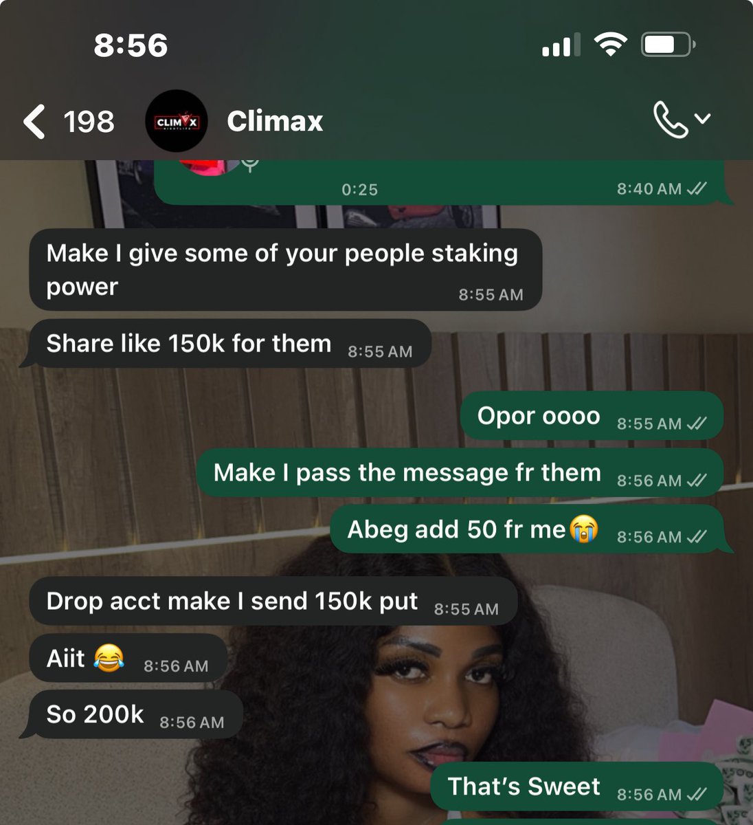 FGirlrita's tweet image. Climax is doing 150k giveaway
How do we share it
5k fr 30 ppl
Or 10k fr 15ppl
Amidst all this he still doesn’t want to b known on twitter yet,very private person
