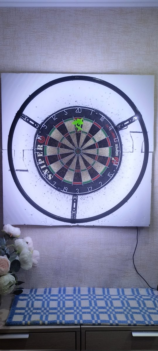 Phoenix__Style's tweet image. Mission accomplished! 🎯 Fitted my dartboard with a custom LED lighting system. Training sessions just reached a whole new level of comfort and focus. Perfect visibility, zero eye strain — pure throwing pleasure! ( Total spent 15€)