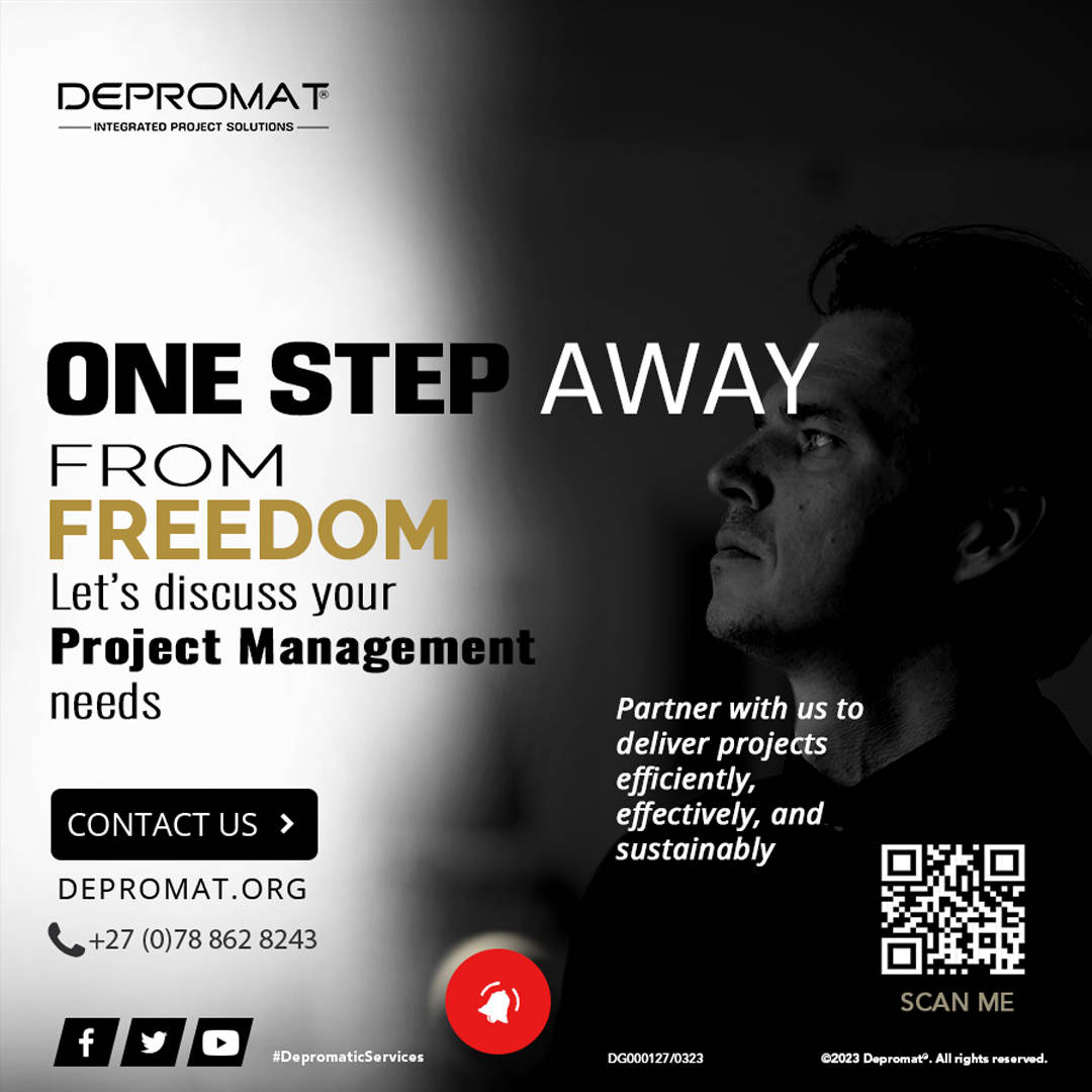 depromat's tweet photo. Feeling tied down by the complexities modern projects are associated with? #Depromat is your ultimate partner to freedom - a bridge from misery to hope. Let's discuss your #ProjectManagement  needs and get you one step closer to efficient, and effective project delivery. https://t.co/P0xAGNhh9f