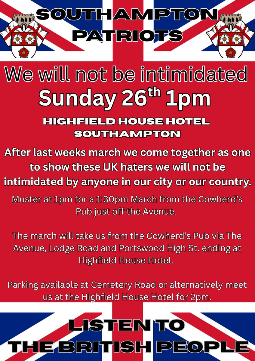 The situation is so bad at the asylum Highfield House Hotel <a href="/HantsPolice/">Hampshire Police</a> have issued rape alarms to women who live &amp; work in the area. The police refuse to give out crime numbers.

They have a major protest this Sunday at 1.00 pm.