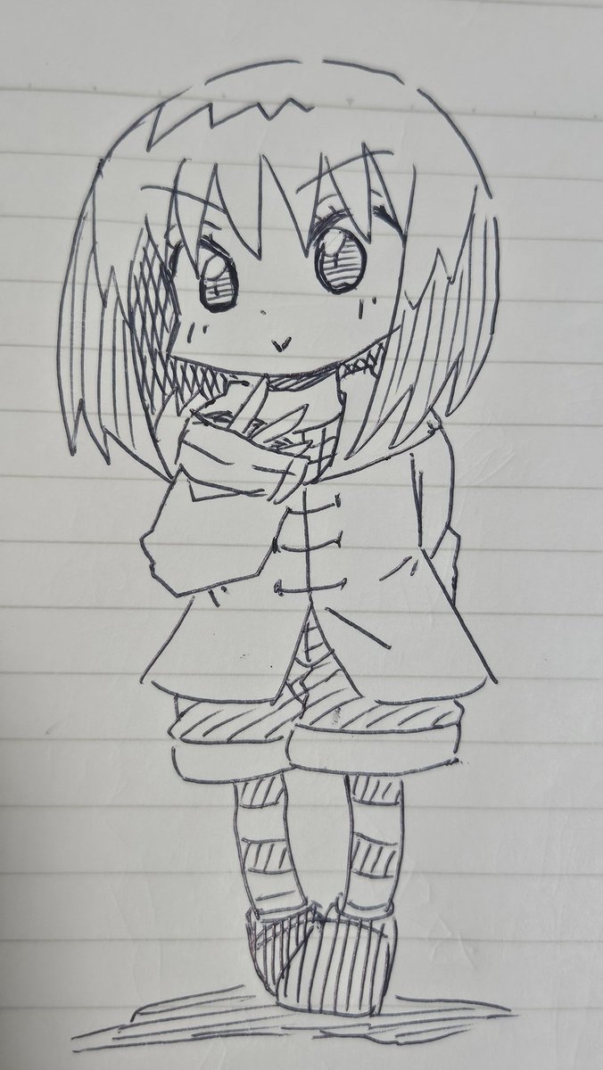 ちょい前に気分転換に落書きしたさつきん 