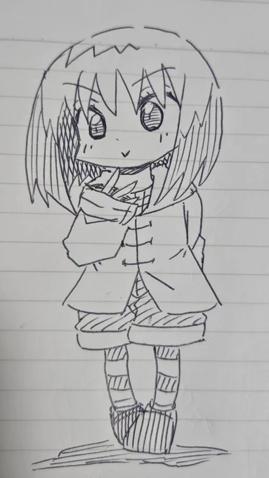 ちょい前に気分転換に落書きしたさつきん 