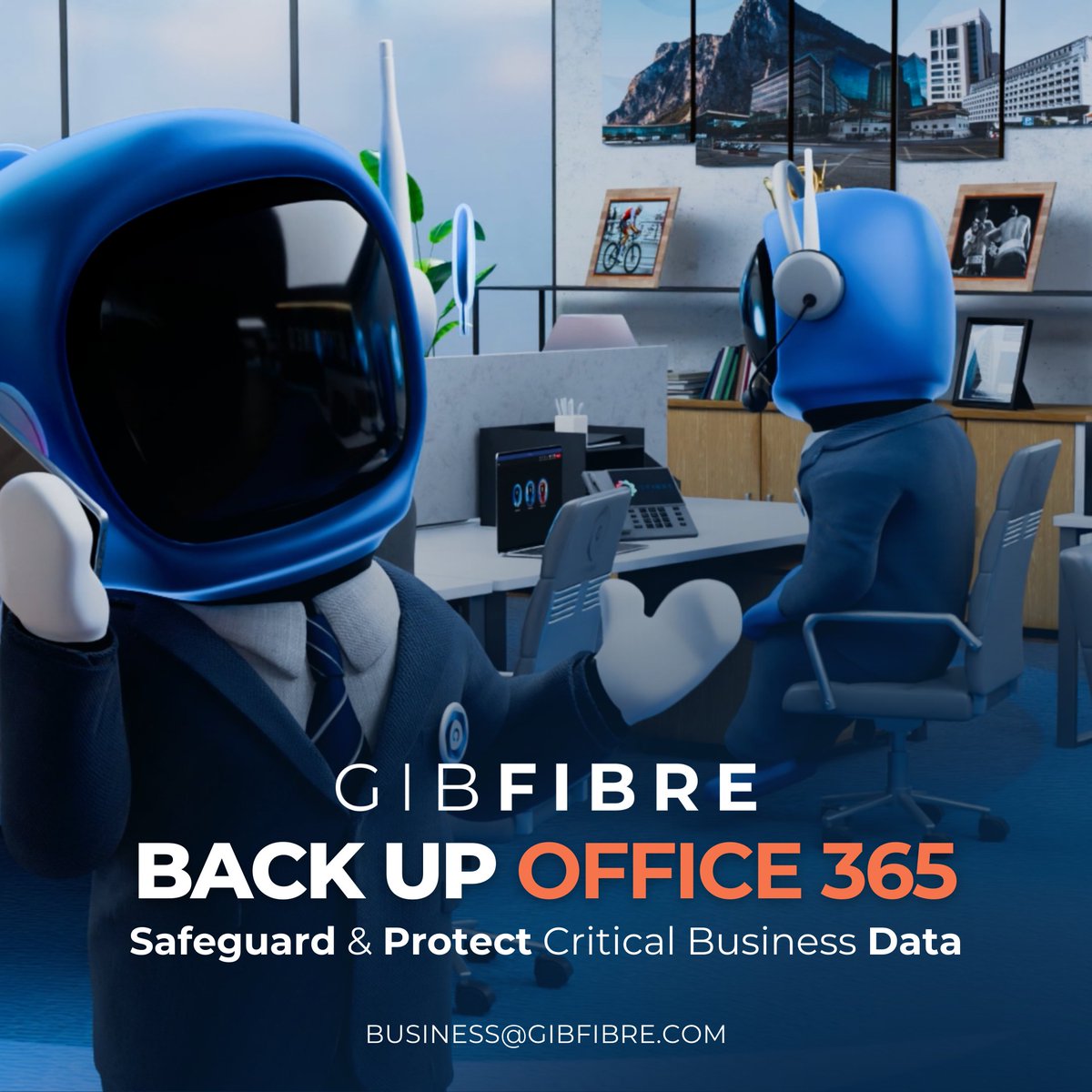 Protect your critical business data (emails, documents, calendars, Teams, SharePoint &amp; Entra ID) all securely backed up.

Ensure business continuity with fast, secure, locally stored backups.
Learn more: gibfibre.com

#Gibfibre #DataProtection #SecureYourData
