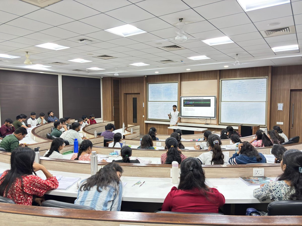 mayurbadgujar36's tweet image. Absolutely thrilled to have shared a workshop on "The Behind the Scenes of React" with my own classmates, over 70+ enthusiastic Third Year Computer Science peers! The energy in our classroom was amazing.
Full Context : linkedin.com/posts/mayurbad…