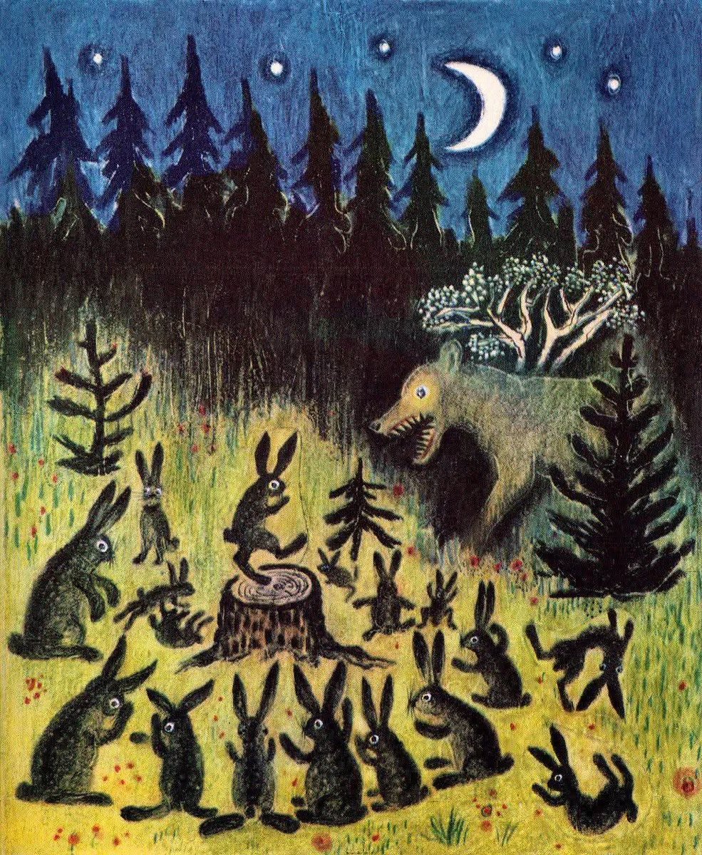 Yuri Vasnetsov (1900-1973),

illustration for a Russian fairy tale